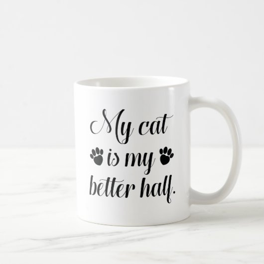 Mug Mon Chat Est Ma Meilleure Moitié (Droite)
