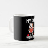Mug Mon Chat Est Ma Saint Valentin Amoureux Des Animau (Devant gauche)