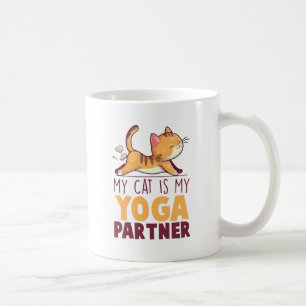 Mug Mon Chat Est Mon Partenaire De Yoga - Étiquetage C