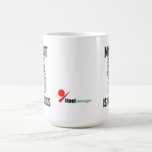 Mug Mon chat est mon patron (Centre)