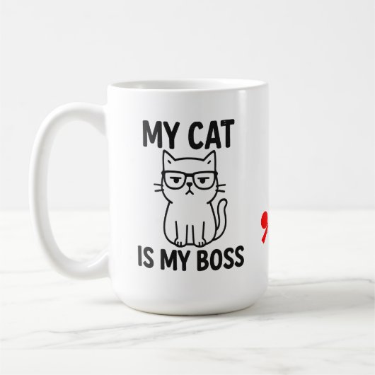 Mug Mon chat est mon patron (Gauche)