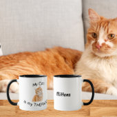 Mug Mon chat est mon thérapeute