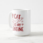 Mug Mon chat est mon Valentin (Devant gauche)