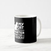 Mug Mon chat est plus intelligent que le président (Devant droit)