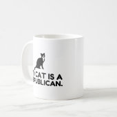 Mug Mon Chat Est Républicain (Devant gauche)
