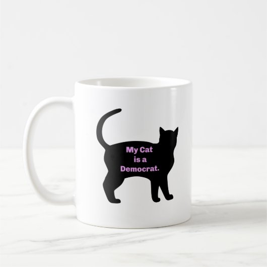 Mug Mon chat est un démocrate (Gauche)