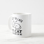Mug Mon Chat Était Assis Sur Moi (Devant gauche)