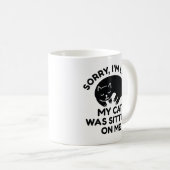 Mug Mon Chat Était Assis Sur Moi (Devant droit)