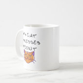 Mug Mon chat me stresse Meowt Drôle de chat Chat grinc (Devant gauche)