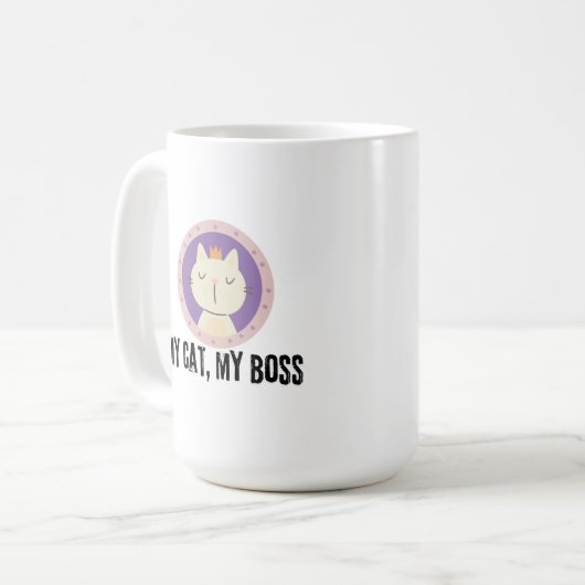 Mug Mon chat, mon patron (Devant gauche)