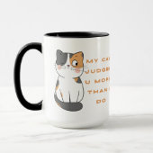 Mug Mon chat vous juge plus que moi (Gauche)