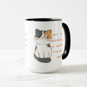 Mug Mon chat vous juge plus que moi (Devant droit)