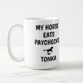 Mug Mon Cheval Mange Paychèques - Photo Funny Equestri (Gauche)