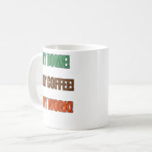 Mug Mon chez-moi Mon café Ma déclaration de travail De (Devant gauche)