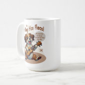 Mug Mon Chien A Fleas Ukulele Tuning Chanson (Devant gauche)