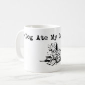 Mug Mon chien a mangé mes plans de cours (Devant gauche)