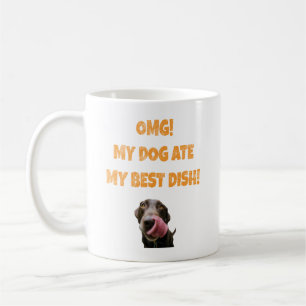 Mug Mon chien a mangé mon meilleur botte en acier inox