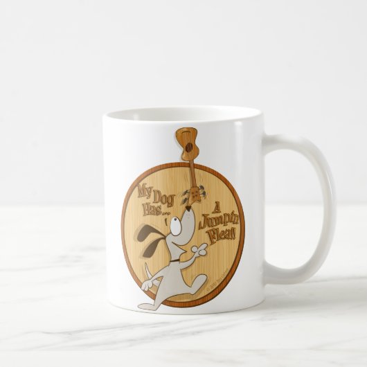 Mug Mon chien a… Un coeur Uke de puce de Jumpin (Droite)
