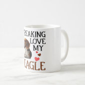 Mug Mon chien Beagle (Devant droit)