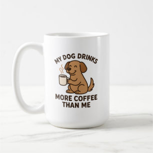 Mug Mon chien boit plus de café que moi – Cadeau pour