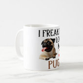 Mug Mon chien Carlin, mignon amour (Devant gauche)