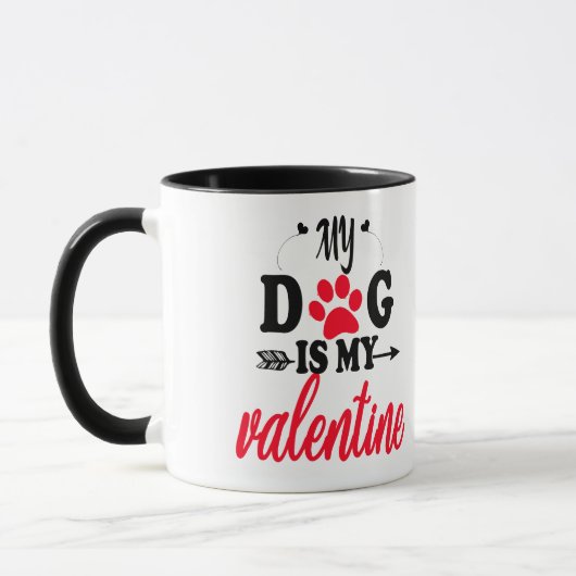Mug Mon chien est ma Saint Valentin (Gauche)