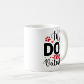 Mug Mon chien est ma Saint Valentin (Devant droit)