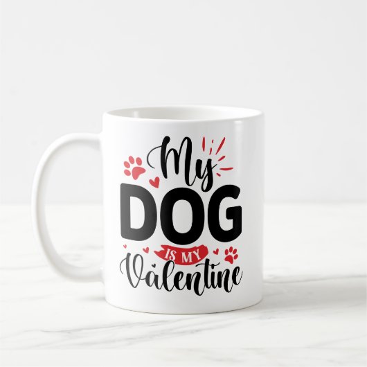Mug Mon chien est ma Saint Valentin (Gauche)