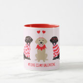 Mug Mon Chien Est Mon Chien Valentin Labrador Retrieve (Centre)