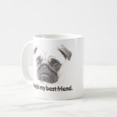 Mug Mon chien est mon meilleur ami. (Devant gauche)