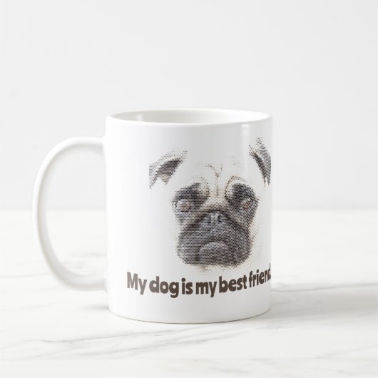 Mug Mon chien est mon meilleur ami. (Gauche)