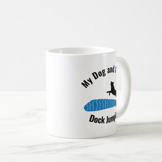 Mug Mon chien et moi aimons Dock Jumping Aussie (Devant droit)