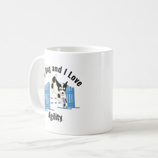 Mug Mon chien et moi aimons l'Agility Mutt (Devant gauche)