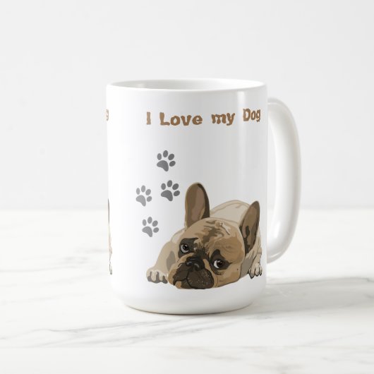 Mug Mon chien fou (Devant droit)