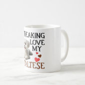 Mug Mon chien maltais, mignon amour (Devant droit)