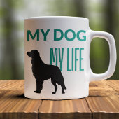 Mug Mon chien mon Brun avec un chien dans une ombre