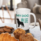 Mug Mon chien mon Brun avec un chien dans une ombre