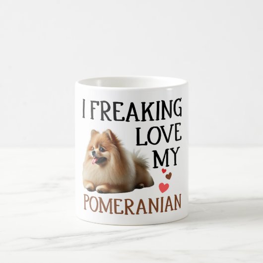 Mug Mon Chien Poméranien mignon (Centre)