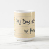 Mug Mon Cocker Spaniel a mangé mes devoirs (Centre)
