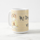 Mug Mon Cocker Spaniel a mangé mes devoirs (Devant gauche)