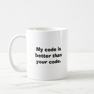 Mug Mon code est meilleur que votre code