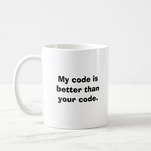 Mug Mon code est meilleur que votre code (Gauche)