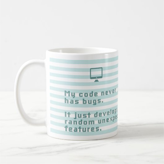 Mug Mon code n'a jamais des insectes. Il se développe (Gauche)