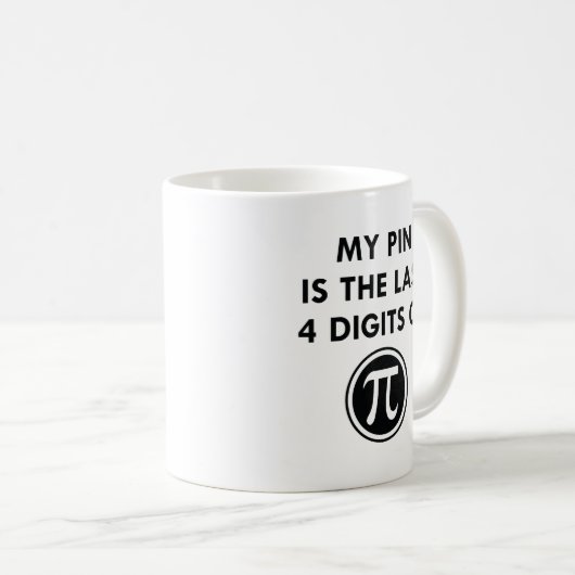 Mug Mon code Pin Pi (Devant droit)