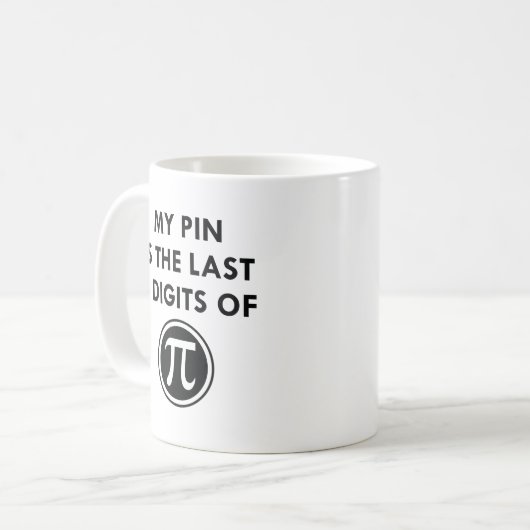 Mug Mon code Pin Pi (Devant gauche)