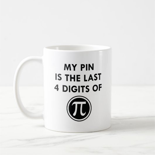 Mug Mon code Pin Pi (Gauche)