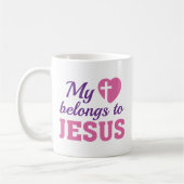 Mug Mon Coeur appartient à Jésus (Gauche)
