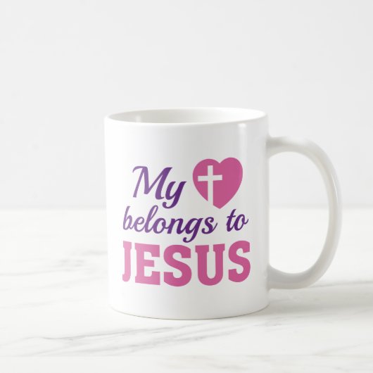 Mug Mon Coeur appartient à Jésus (Droite)
