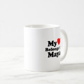 Mug Mon coeur appartient à Maya (Devant droit)
