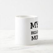 Mug Mon coeur appartient à MONICA (Centre)